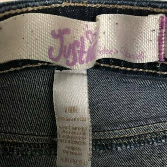 Girls Justice Skinny Jeans Size 14R - Picture 4 of 4